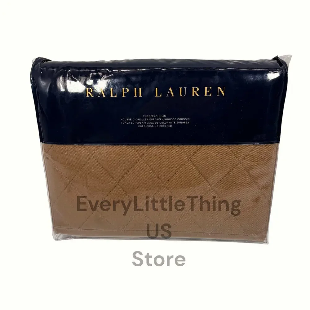 Ralph Lauren Euro Sham Cromwell Modern Equestrian Quilted 26